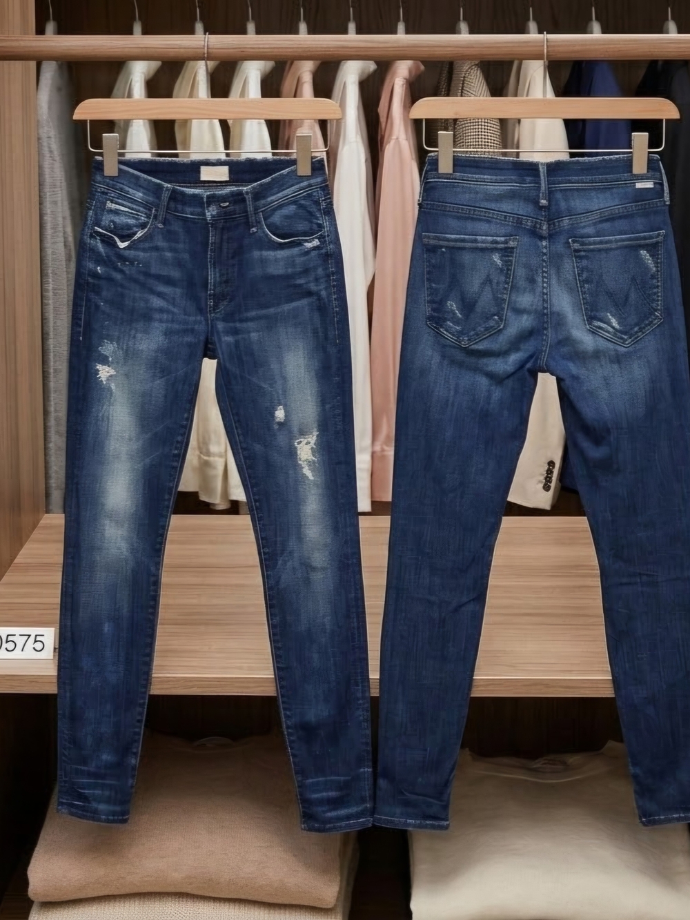 MOTHER The Double Fray Charmer Jeans Take The Edge Off Raw Waistband 27